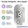 Tomada Inteligente Wifi Novadigital Smart Home Automação Residencial Celular Wk-BR